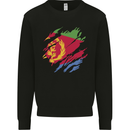 Torn Eritrean Flag Eritrea Flag Day Football Kids Sweatshirt Jumper Black