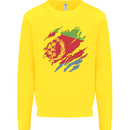 Torn Eritrean Flag Eritrea Flag Day Football Kids Sweatshirt Jumper Yellow