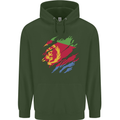 Torn Eritrean Flag Eritrea Flag Day Football Mens 80% Cotton Hoodie Forest Green