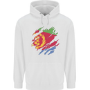 Torn Eritrean Flag Eritrea Flag Day Football Mens 80% Cotton Hoodie White