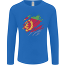 Torn Eritrean Flag Eritrea Flag Day Football Mens Long Sleeve T-Shirt Royal Blue