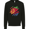 Torn Eritrean Flag Eritrea Flag Day Football Mens Sweatshirt Jumper Black