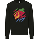 Torn Eritrean Flag Eritrea Flag Day Football Mens Sweatshirt Jumper Black