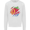 Torn Eritrean Flag Eritrea Flag Day Football Mens Sweatshirt Jumper White