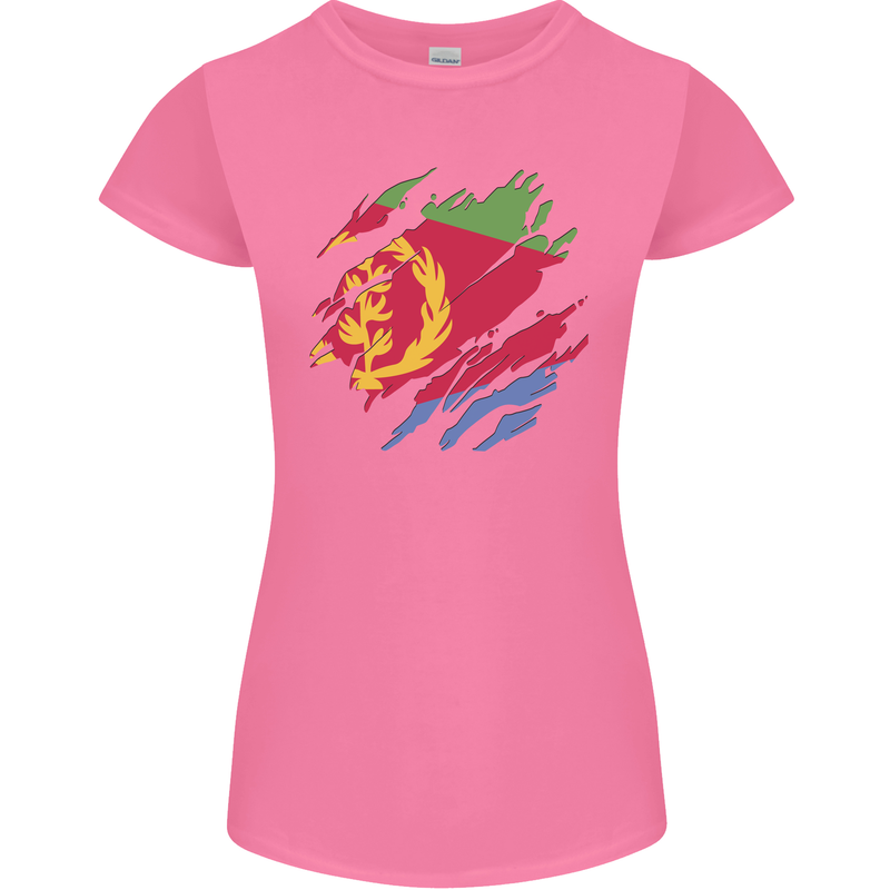 Torn Eritrean Flag Eritrea Flag Day Football Womens Petite Cut T-Shirt Azalea
