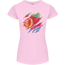 Torn Eritrean Flag Eritrea Flag Day Football Womens Petite Cut T-Shirt Light Pink