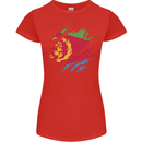 Torn Eritrean Flag Eritrea Flag Day Football Womens Petite Cut T-Shirt Red