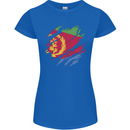 Torn Eritrean Flag Eritrea Flag Day Football Womens Petite Cut T-Shirt Royal Blue