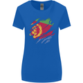 Torn Eritrean Flag Eritrea Flag Day Football Womens Wider Cut T-Shirt Royal Blue