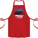 Torn Estonia Flag Estonian Day Football Cotton Apron 100% Organic Red