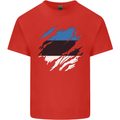 Torn Estonia Flag Estonian Day Football Kids T-Shirt Childrens Red