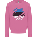 Torn Estonia Flag Estonian Day Football Mens Sweatshirt Jumper Azalea