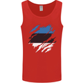 Torn Estonia Flag Estonian Day Football Mens Vest Tank Top Red