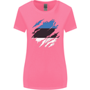 Torn Estonia Flag Estonian Day Football Womens Wider Cut T-Shirt Azalea