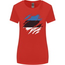 Torn Estonia Flag Estonian Day Football Womens Wider Cut T-Shirt Red