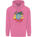 Torn Ethiopia Flag Ethiopian Day Football Childrens Kids Hoodie Azalea