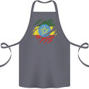 Torn Ethiopia Flag Ethiopian Day Football Cotton Apron 100% Organic Steel