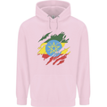 Torn Ethiopia Flag Ethiopian Day Football Mens 80% Cotton Hoodie Light Pink