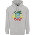 Torn Ethiopia Flag Ethiopian Day Football Mens 80% Cotton Hoodie Sports Grey
