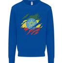 Torn Ethiopia Flag Ethiopian Day Football Mens Sweatshirt Jumper Royal Blue