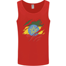 Torn Ethiopia Flag Ethiopian Day Football Mens Vest Tank Top Red
