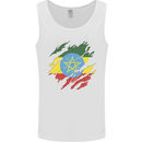 Torn Ethiopia Flag Ethiopian Day Football Mens Vest Tank Top White