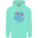 Torn Fiji Flag Fijian Day Football Childrens Kids Hoodie Peppermint