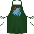 Torn Fiji Flag Fijian Day Football Cotton Apron 100% Organic Forest Green