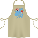 Torn Fiji Flag Fijian Day Football Cotton Apron 100% Organic Khaki