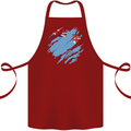 Torn Fiji Flag Fijian Day Football Cotton Apron 100% Organic Maroon