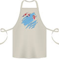 Torn Fiji Flag Fijian Day Football Cotton Apron 100% Organic Natural