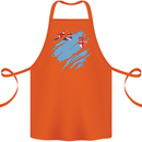 Torn Fiji Flag Fijian Day Football Cotton Apron 100% Organic Orange