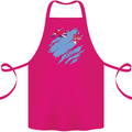 Torn Fiji Flag Fijian Day Football Cotton Apron 100% Organic Pink