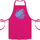 Torn Fiji Flag Fijian Day Football Cotton Apron 100% Organic Pink