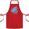 Torn Fiji Flag Fijian Day Football Cotton Apron 100% Organic Red