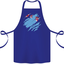 Torn Fiji Flag Fijian Day Football Cotton Apron 100% Organic Royal Blue