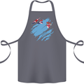 Torn Fiji Flag Fijian Day Football Cotton Apron 100% Organic Steel