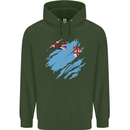 Torn Fiji Flag Fijian Day Football Mens 80% Cotton Hoodie Forest Green