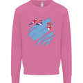 Torn Fiji Flag Fijian Day Football Mens Sweatshirt Jumper Azalea