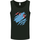 Torn Fiji Flag Fijian Day Football Mens Vest Tank Top Black