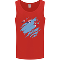 Torn Fiji Flag Fijian Day Football Mens Vest Tank Top Red
