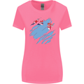 Torn Fiji Flag Fijian Day Football Womens Wider Cut T-Shirt Azalea