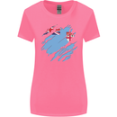 Torn Fiji Flag Fijian Day Football Womens Wider Cut T-Shirt Azalea
