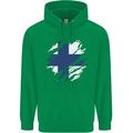 Torn Finland Flag Finnish Day Football Mens 80% Cotton Hoodie Irish Green