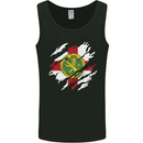 Torn Flag ALDERNEY Mens Vest Tank Top Black