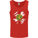 Torn Flag ALDERNEY Mens Vest Tank Top Red