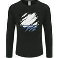Torn Flag ALTAI REPUBLIC Mens Long Sleeve T-Shirt Black