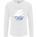 Torn Flag ALTAI REPUBLIC Mens Long Sleeve T-Shirt White
