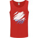 Torn Flag ALTAI REPUBLIC Mens Vest Tank Top Red
