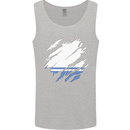 Torn Flag ALTAI REPUBLIC Mens Vest Tank Top Sports Grey